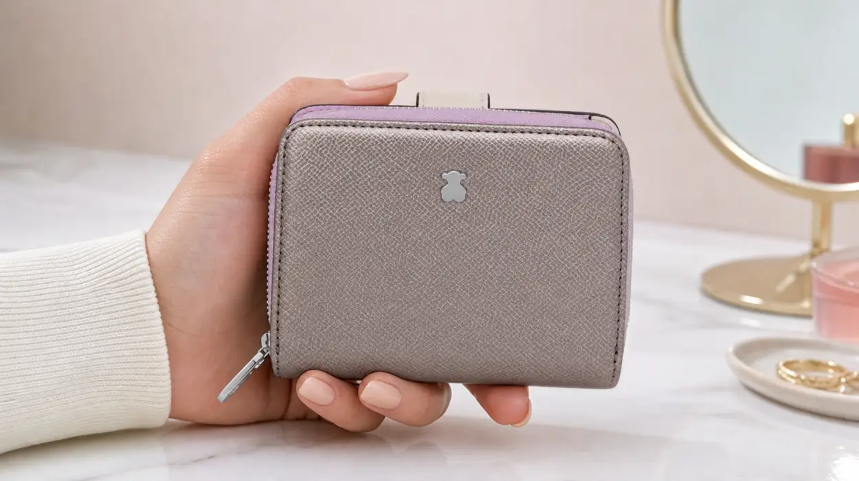 Billetera pequeña Tous New Dubai Saffiano para mujer