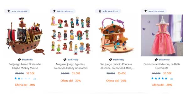 Black Friday Disney Store ofertas
