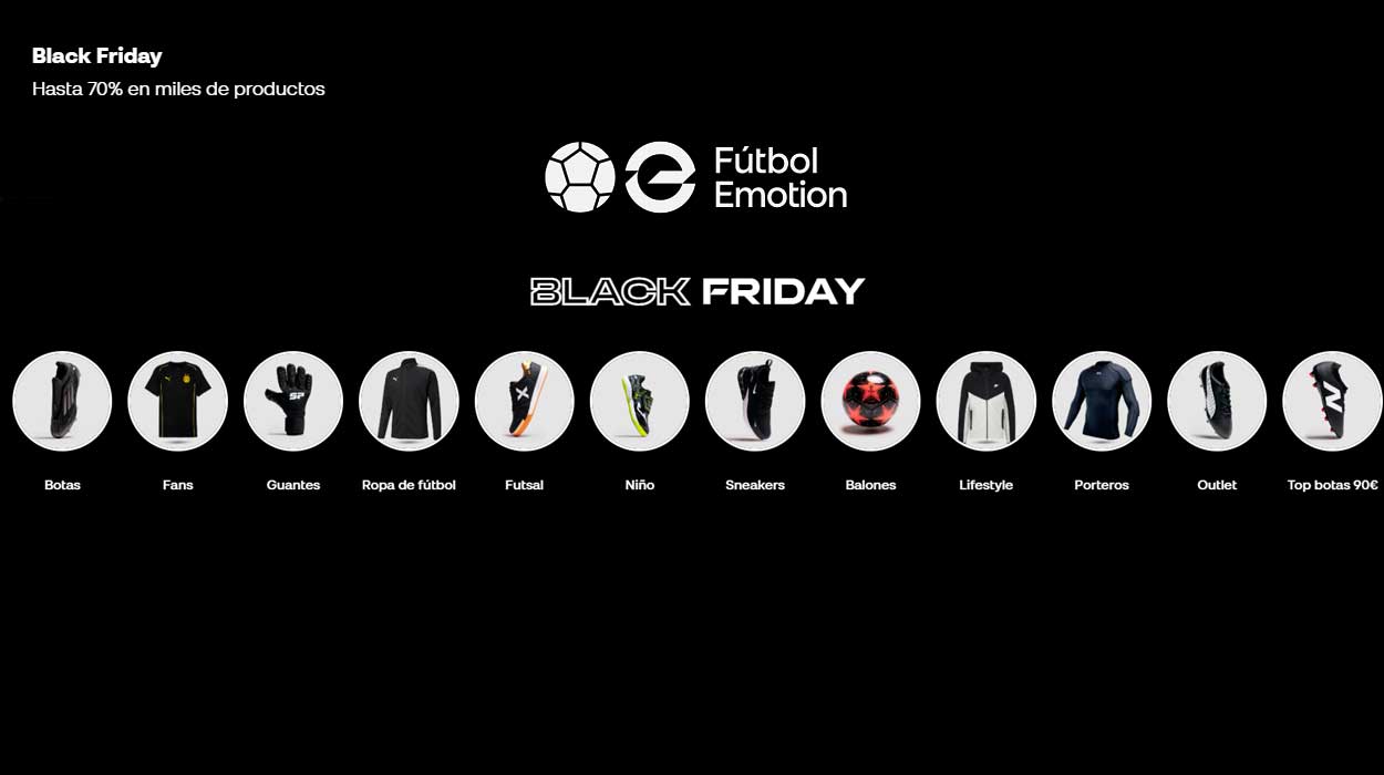 Black Friday en Fútbol Emotion