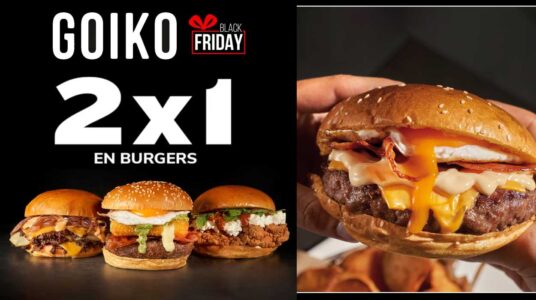 2x1 en El Black Friday de Goiko