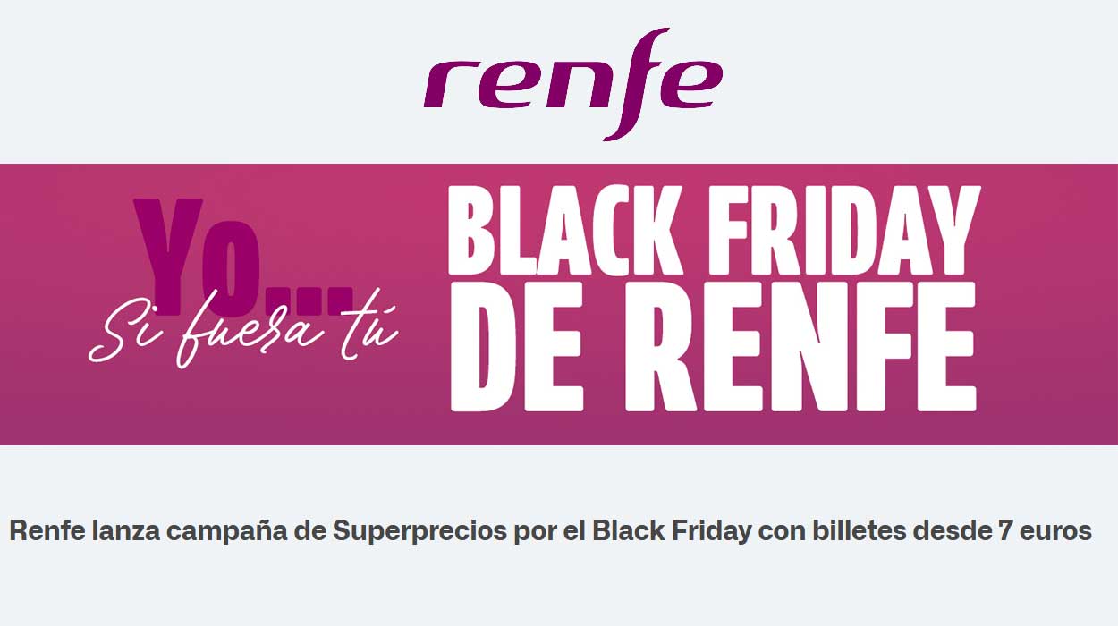 Black Friday Renfe