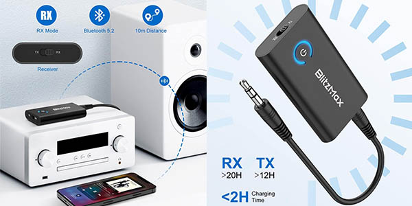 Blitzmax receptor transmisor bluetooth oferta