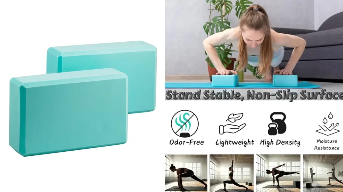 Mejora tus posturas con estos bloques de yoga de espuma antideslizante baratísimos en Amazon