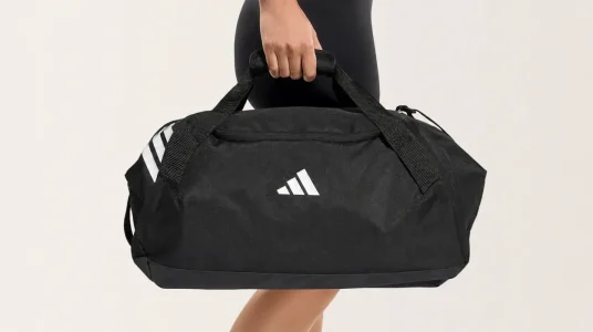 Bolsa de deporte Adidas Tiro unisex en color negro y blanco, tamaño único