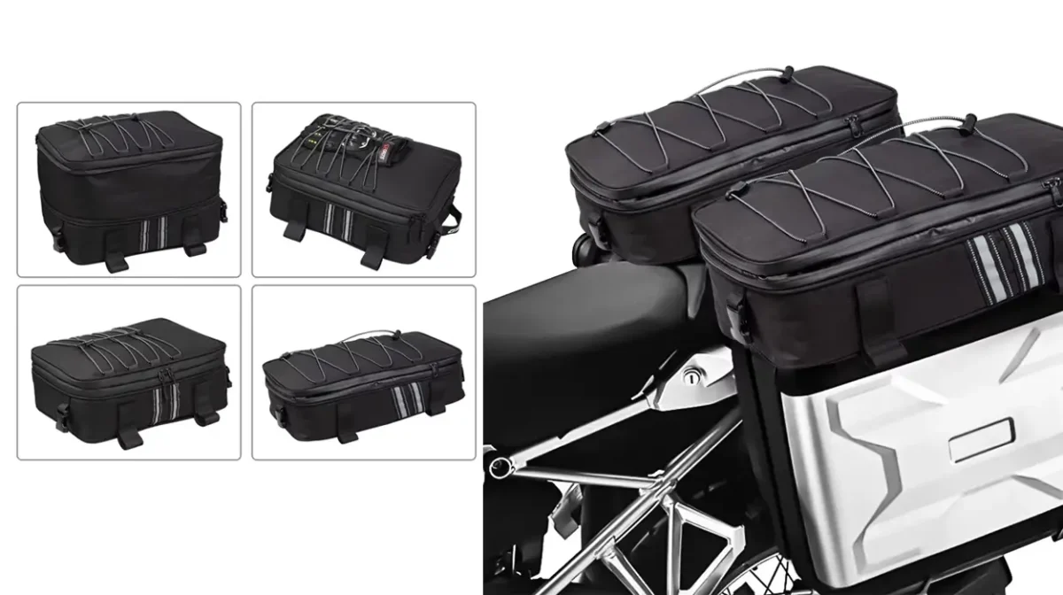 Con esta bolsa de equipaje conseguirás el espacio extra que le falta a tu moto gastando muy poco dinero (menos de 15€)