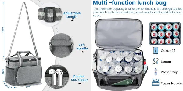 Bolsa térmica de picnic DUNSOO