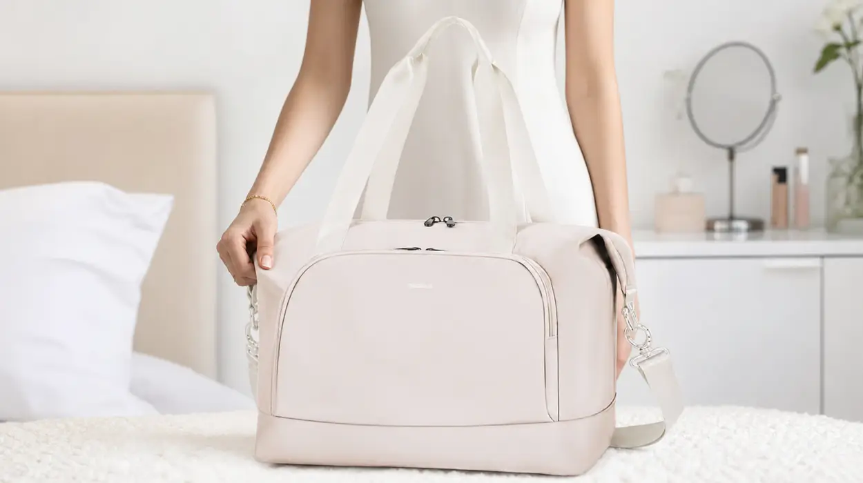 Bolsa de viaje Ecohub plegable de 30 l, ligera y resistente al agua