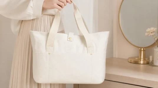 Bolso Aucuu de lona plegable y multibolsillos para mujer