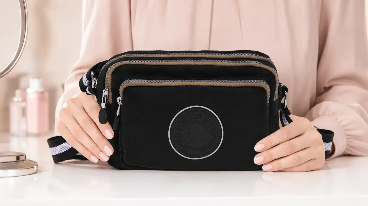 Bolso bandolera Coronel Tapioca con 3 cremalleras para mujer