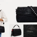 Bolso bandolera mini con relieves de mandalas