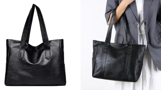 Bolso de hombro de piel sintética para mujer
