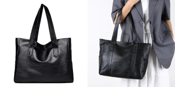 Bolso de hombro de piel sintética para mujer