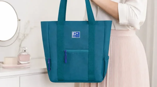 Bolso tote Oxford B-Trendy versátil y funcional con compartimento acolchado para portátil