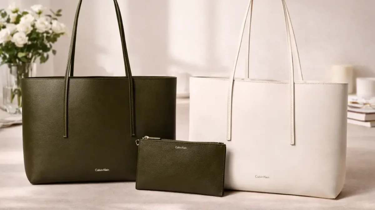 Bolso tote Calvin Klein Foil Logo con neceser a juego