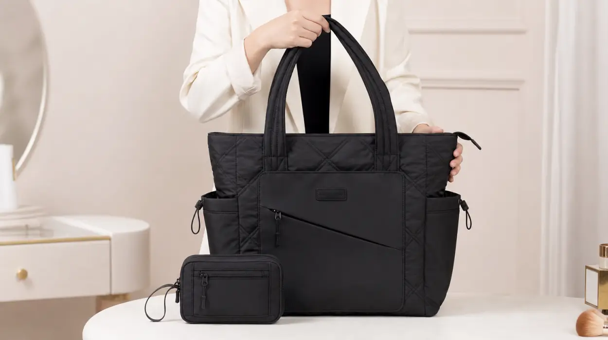 Bolso tote Lovevook grande para mujer, ligero y con espacio para portátil de 15,6 pulgadas