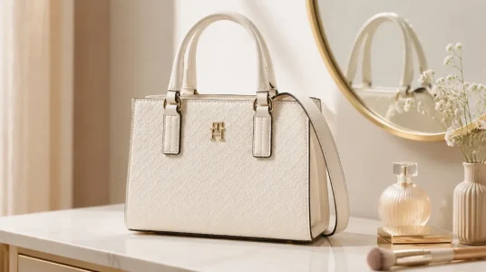 Bolso tote Tommy Hilfiger Th Daily Mini para mujer en beige