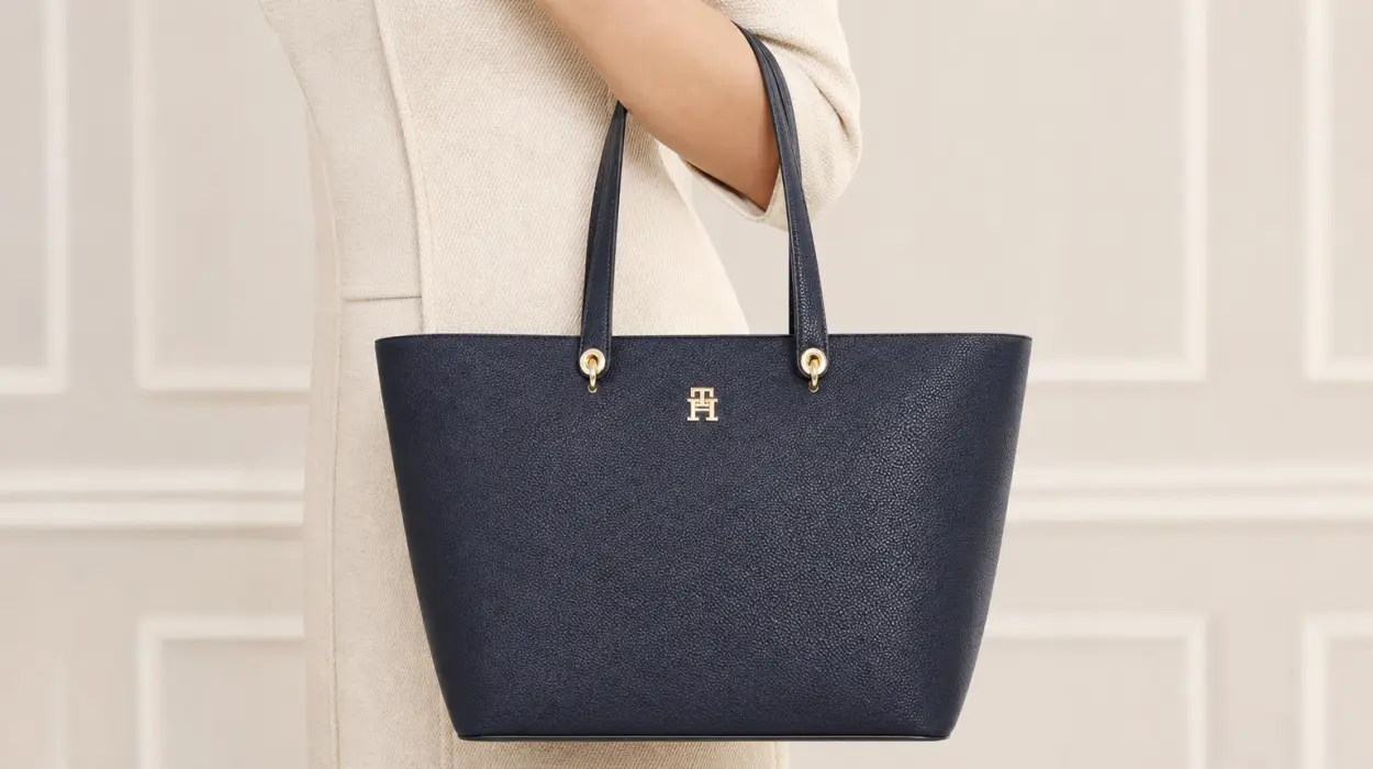 Bolso tote Tommy Hilfiger Emblem grande para mujer