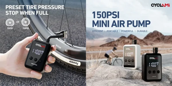 Bomba de aire portátil CYCLAMI HW125