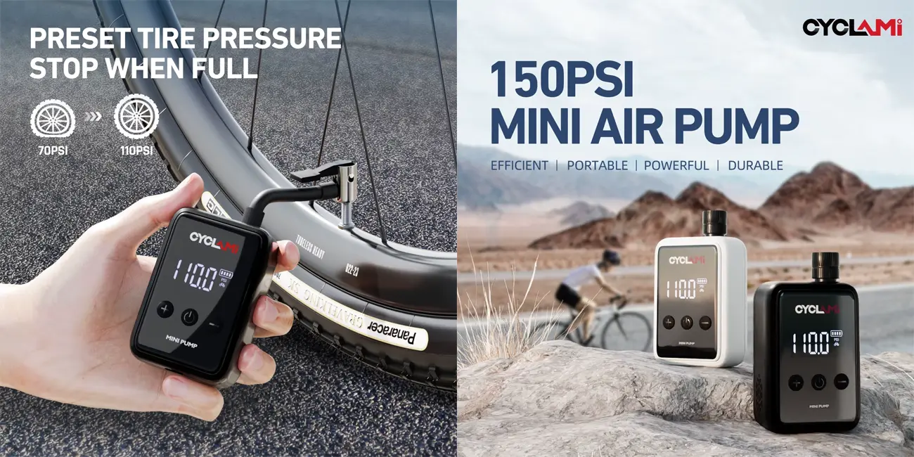 Bomba de aire portátil CYCLAMI HW125
