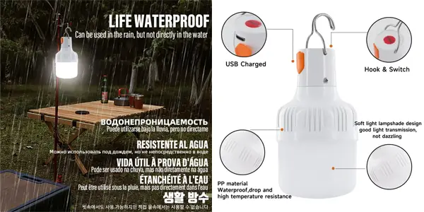 Bombilla LED recargable RxZoA ST-024