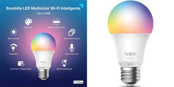 Bombilla inteligente TP-Link Tapo L530 E27