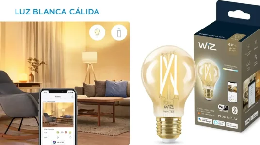 Bombilla inteligente WiZ E27 A60