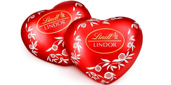 Bombones Lindt Lindor corazón con leche San Valentin oferta