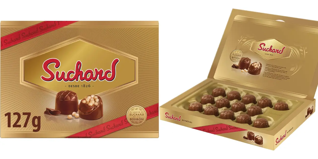 Caja de bombones Suchard de 127 gramos