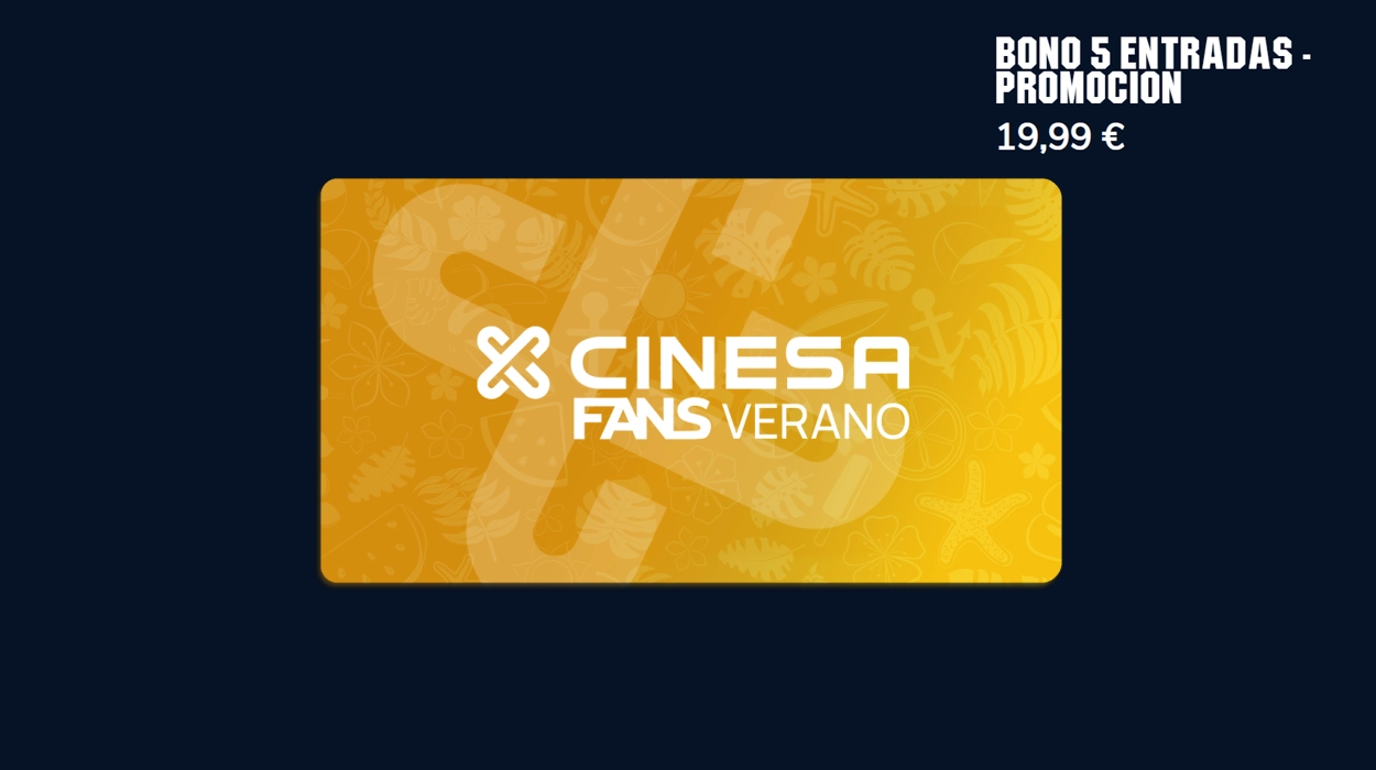 bono de 5 entradas para Cinesa