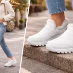 Botas de nieve forradas Mishansha para mujer