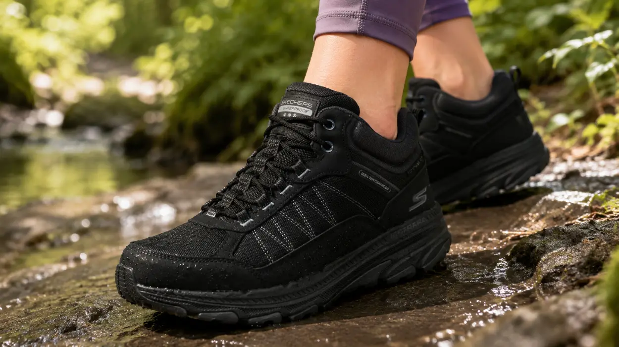 Botas de senderismo Skechers Go Run Trail Altitude 2.0 Cold Creek para mujer resistentes al agua