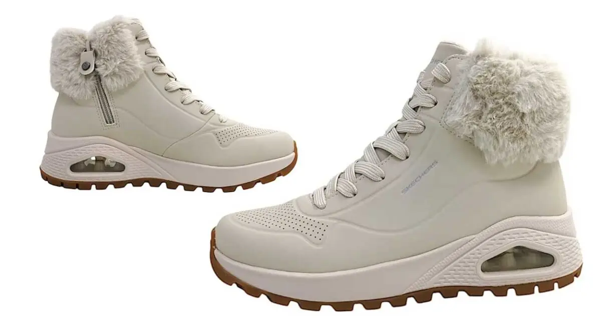 Botas Skechers Uno Rugged blancas para mujer
