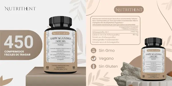 Comprimidos Ashwagandha NUTRITHENT