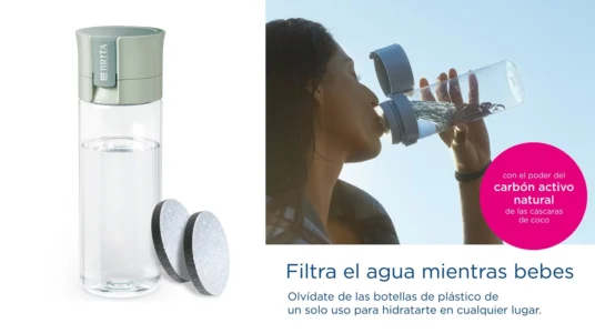 botella con filtro de agua Brita Vital de 0,6 litros barata