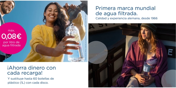 botella con filtro de agua Brita Vital de 0,6 litros oferta