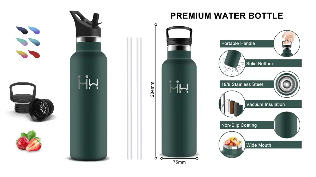 botella de agua de acero inoxidable de 750 ml grsta