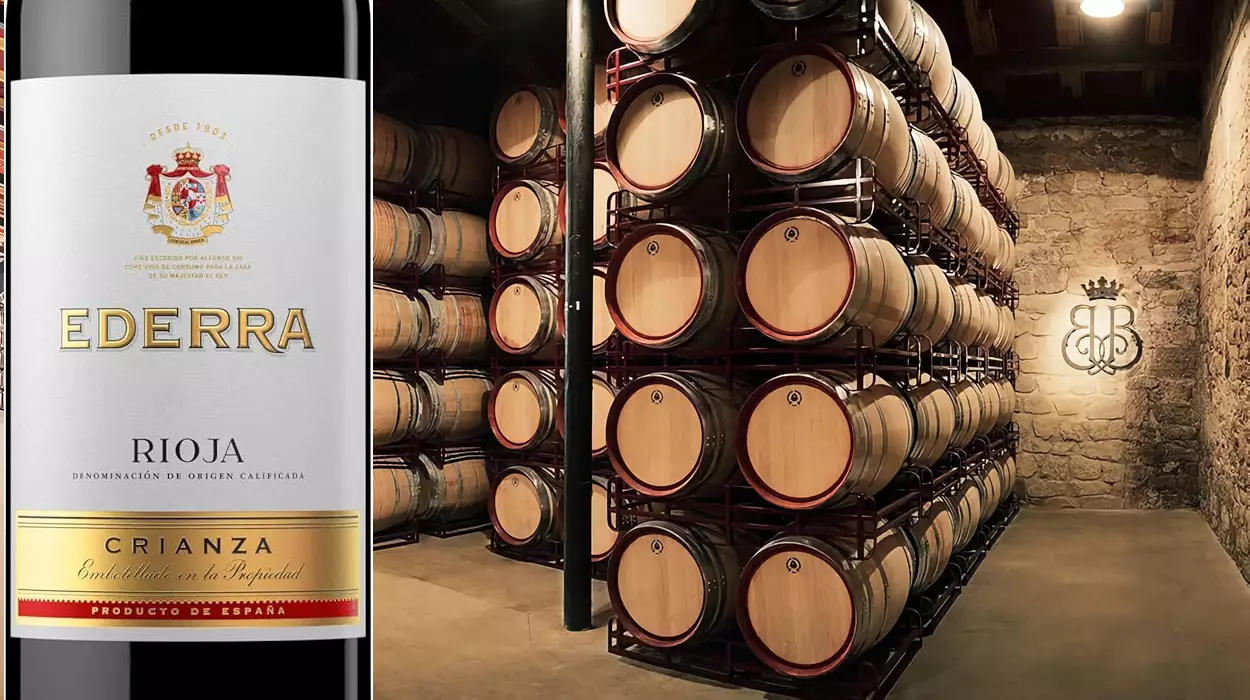 botella de vino tinto Ederra Crianza DO Rioja de 75 cl barato en Amazon