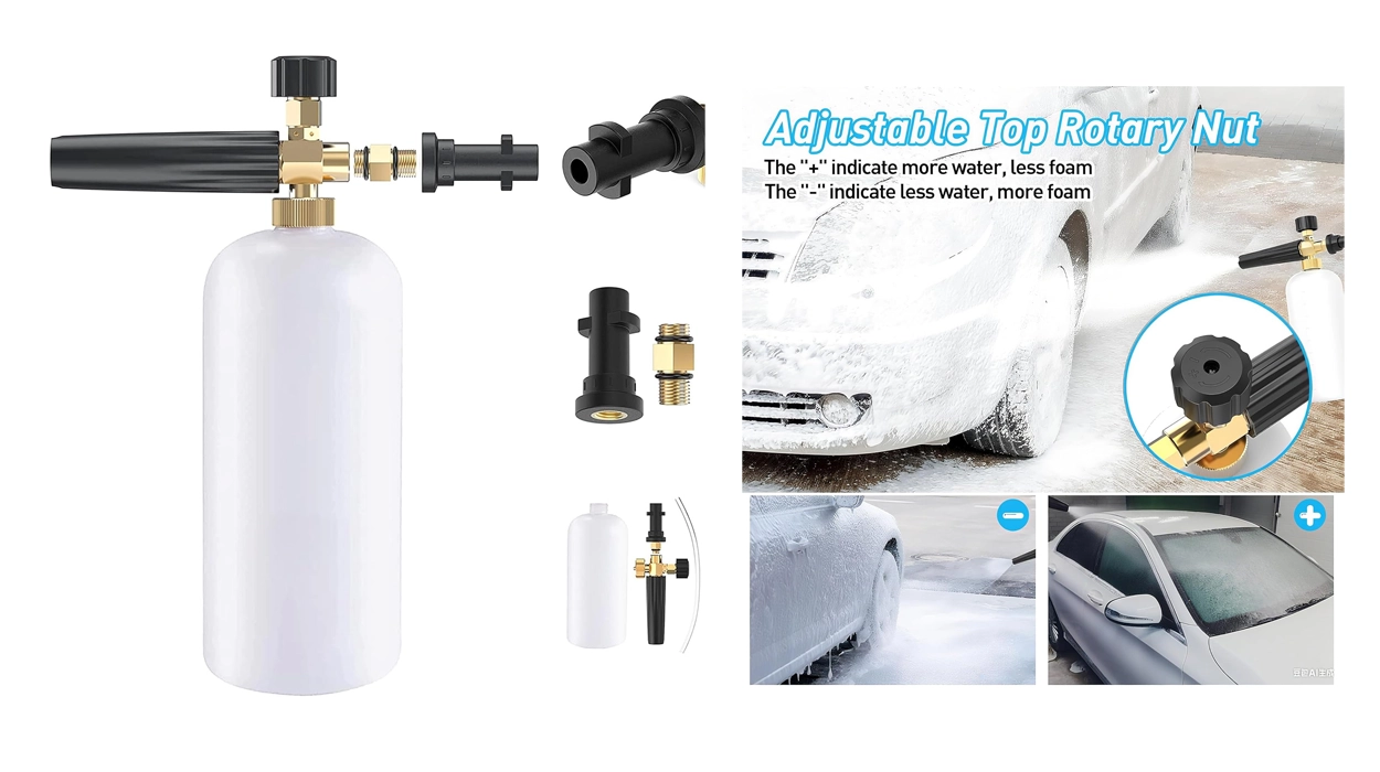 botella lanza espuma de alta presión compatible con Karcher