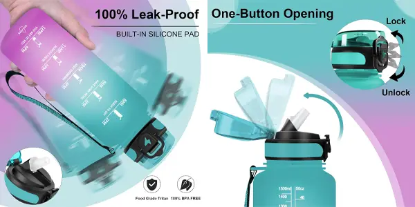 Botella de agua Vikaster a prueba de fugas