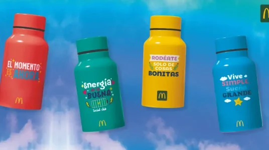Botella motivadoras en McDonald's
