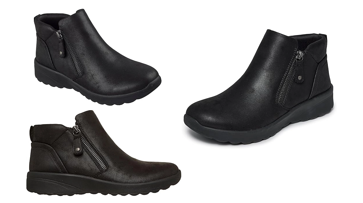 botines Skechers Lovely Vibe Fall in bloom en color negro para mujer