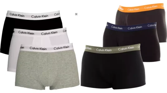 pack de 3 boxers Calvin Klein Low Rise Trunks para hombre baratos