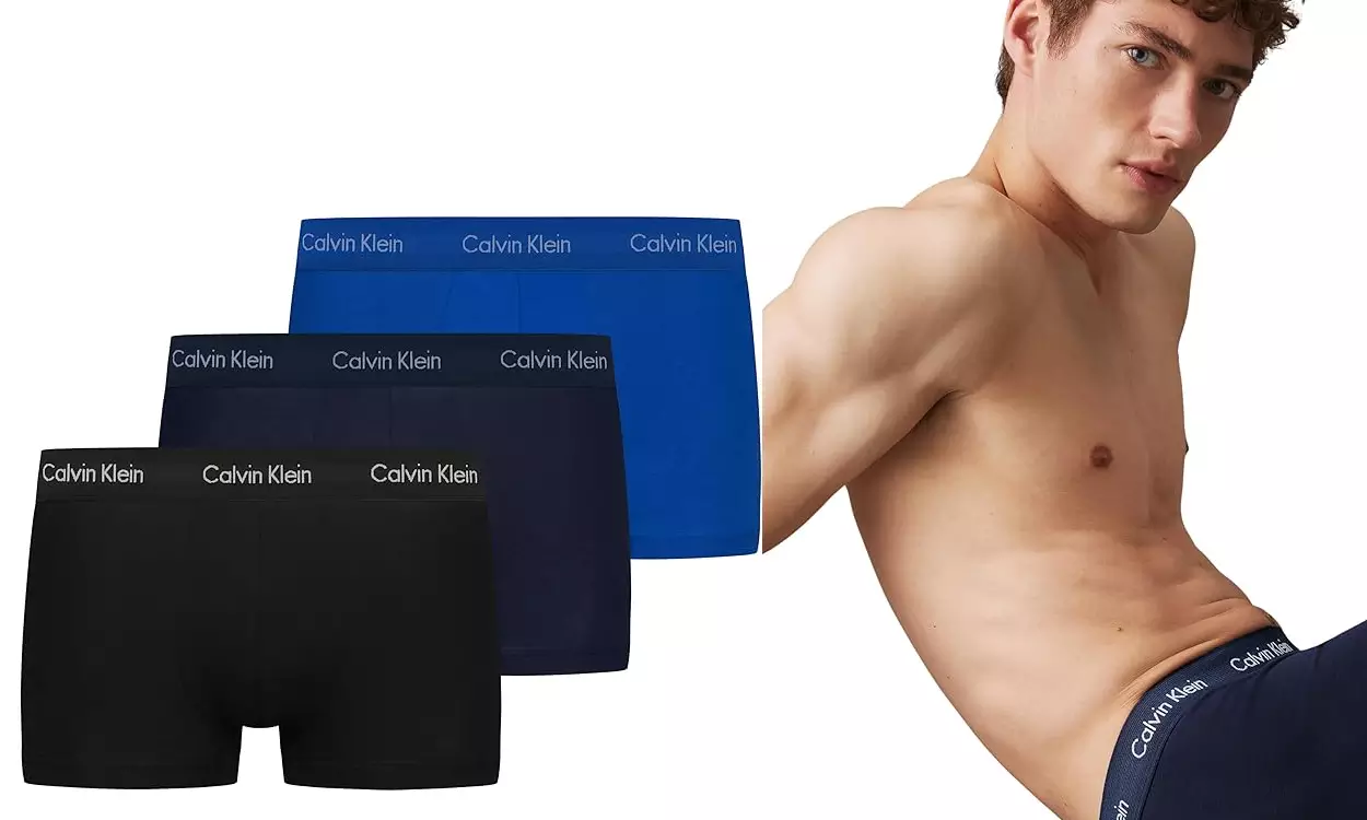 Pack x3 Bóxers Calvin Klein Low Rise Trunk para hombre