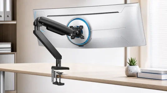 Brazo de monitor ErGear para pantallas ultrapanorámicas de 13 a 49 pulgadas y hasta 17 kg