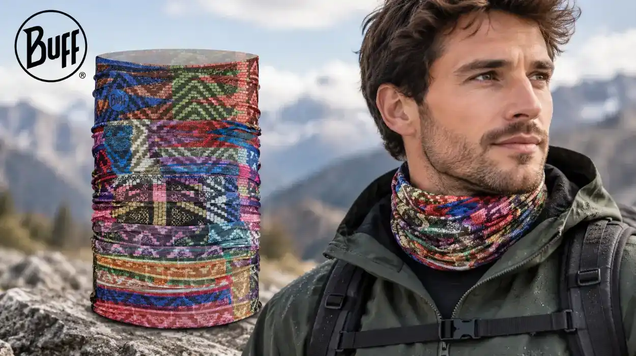 Braga de cuello BUFF EcoStretch con diseño multicolor