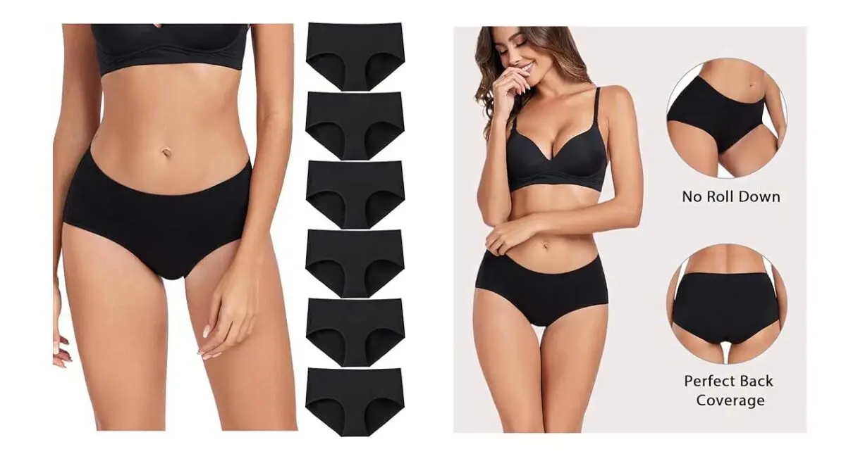Pack x5 Bragas Wirarpa de cintura midi para mujer