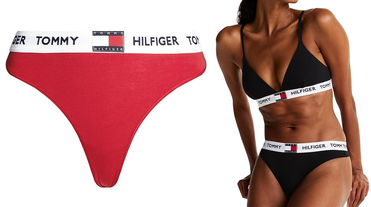 Braguitas de tipo tanga Tommy Hilfiger Heritage para mujer baratas