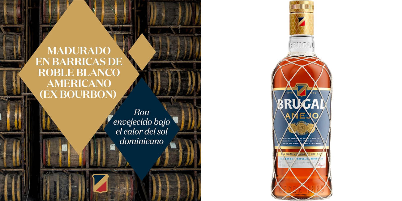Botella de Ron Brugal Añejo