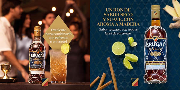 Botella de Ron Brugal Añejo