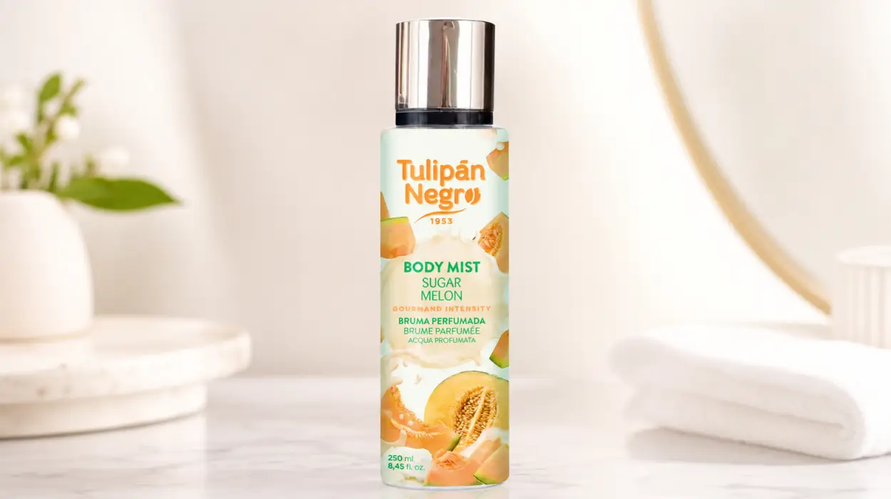 Bruma corporal Tulipán Negro Sugar Melon con fragancia dulce a melón de 250 ml